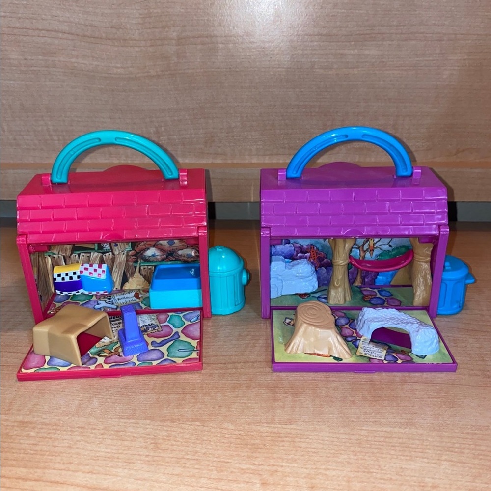 Vintage EUC Galoob Pound Puppies Playset Bundle Diner and Camp playsets - Picture 8 of 12